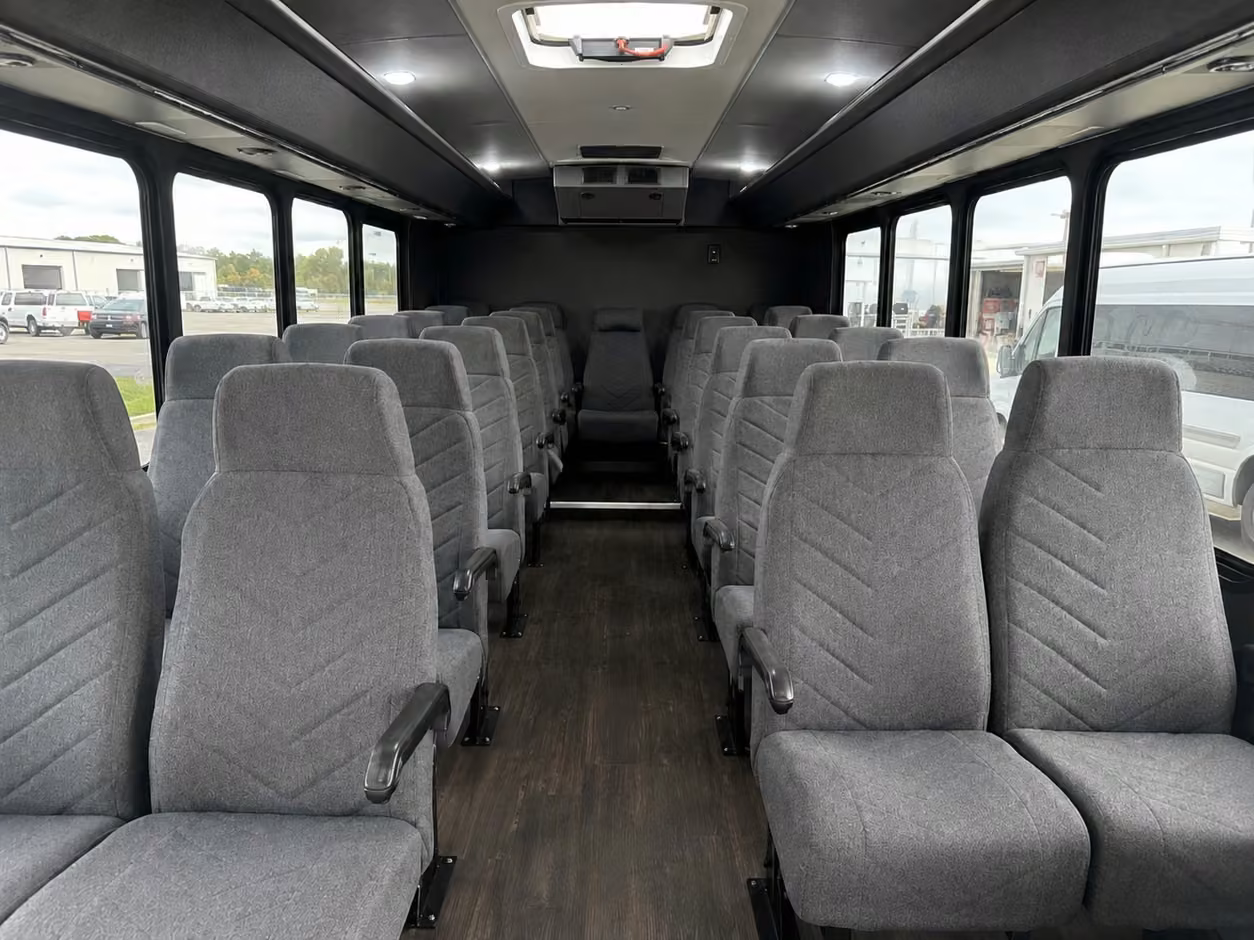 15 35 passenger minibus interior